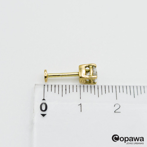 Piercing Labret Tragus Oro 18k Grifa 4.5mm - Copawa Joyas