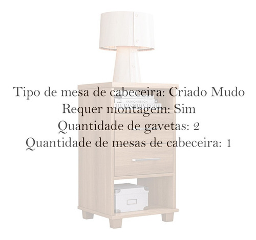 Imagem 2 de 5 de Mesa Cabeceira Retro Madeira Quarto Mesinha Cor Mel
