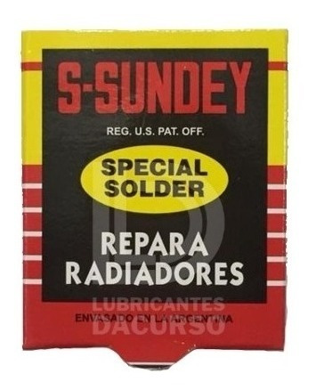 Imagen 2 de 5 de Sella Radiadores Block Tapa De Cilindros Polvo Sodrin Sundey