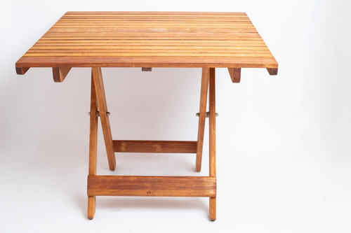 Mesa De Madera Artesanal Terra 90 X 90 De Madera Redgrandis