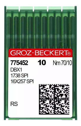 20 Agujas Groz-beckert® Dbx1 /1738/16x257 - 70/10, Rs