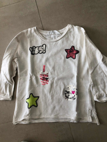 Remera Manga Larga H&m Niña