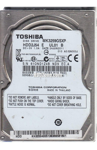 Disco Rígido 320gb Toshiba Pc Ps3 Ps4 Xbox 360