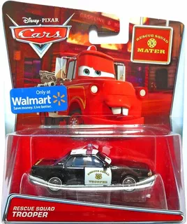 Disney Cars Carros Rescue Squad Trooper Walmart Mattel