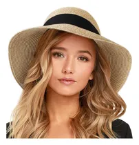 Comprar Sombrero De Paja Para Mujer Con Protección Uv