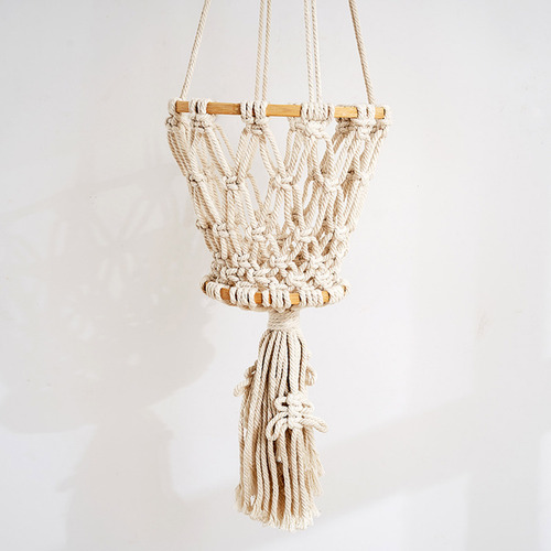 Colgador De Macramé Hecho A Mano Para Plantas Y Macetas