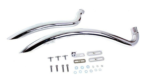 Curved Radius Exhaust Header Set Fits Harley-davidson 30 Ssq