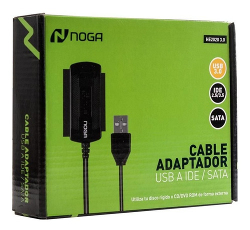 Imagen 2 de 2 de Adaptador Usb A Ide Sata He2020 3.0 Noganet