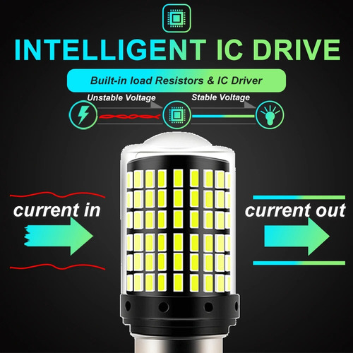 Ampolleta Led Retroceso, Freno, Intermitentes 144 Led