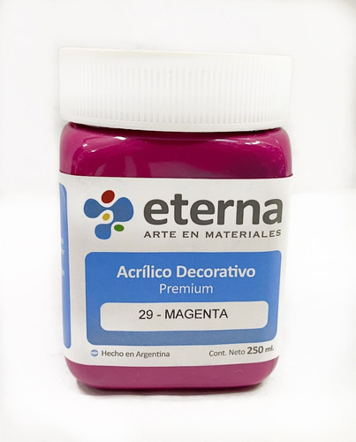 Acrílico Decorativo Premium Eterna 250ml X Unidad Óleo 29-magenta