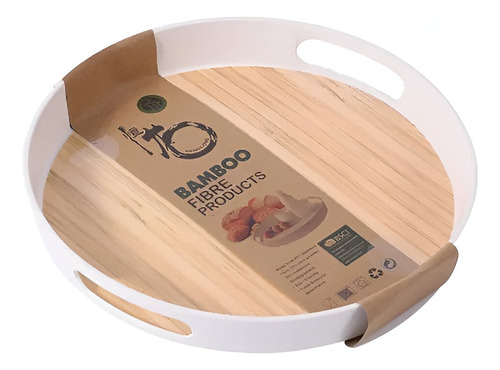 Bandeja De Bambu Redondo 34.5cm Garnde