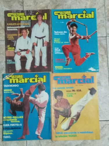 Lote De 4 Revistas * Cultura Marcial - Año 1986 / 1987