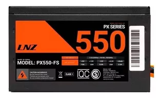 LNZ PX550-FS FUENTE DE ALIMENTACIÓN PARA PC 550W 115V 230V