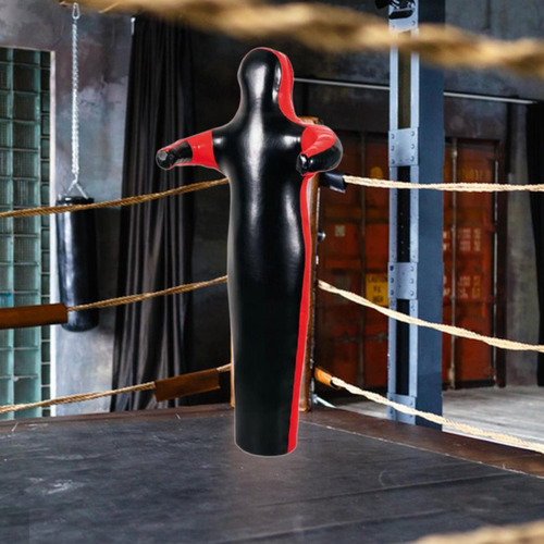 Mma Grappling Dummy Unfilled Wrestling Punch Bag Black 180cm