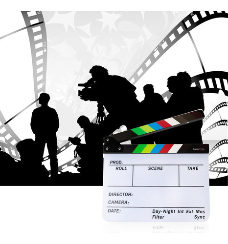 Tablero Película Claqueta Cine Director Escena Acción Corte