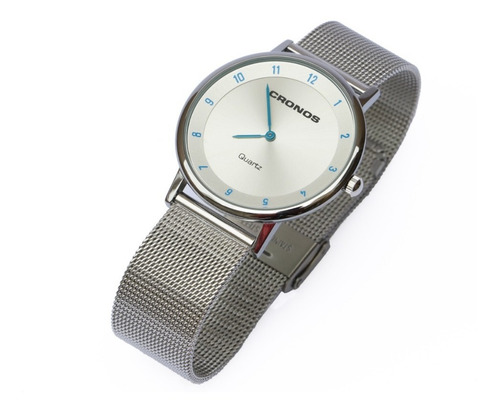 Imagen 8 de 10 de Combo Relojes Pulsera Cronos Tempus Silver + Blue