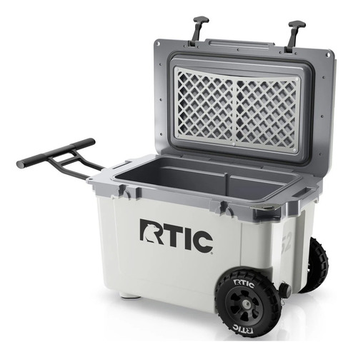 Hielera Rtic 52 Qt Ultra Ligera Hard Cooler Con Ruedas Color Blanco