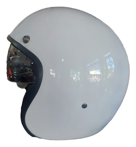 Casco Abierto Hawk 721 Blanco Brillante Outlet Detalles