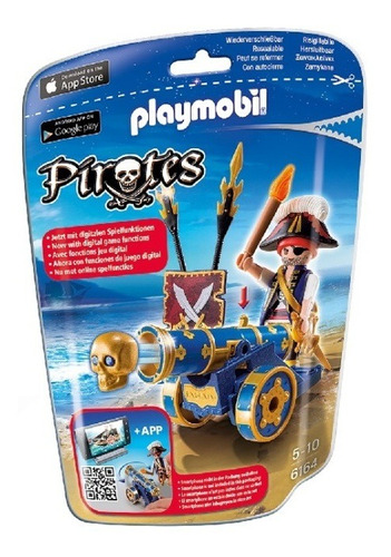 Playmobil - Cañón Interactivo Azul Con Pirata