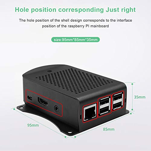 Funda Makerfocus Para Raspberry Pi Con Ventilador, Raspberry