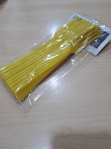 Cubiertos Tenedores Reforzado Plastico Descartable