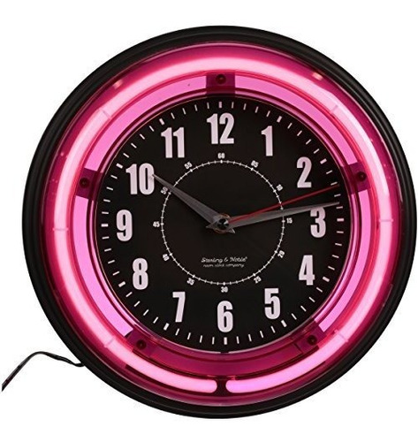 Reloj De Pared - Sterling And Noble 11-inch Neon Wall Clock,