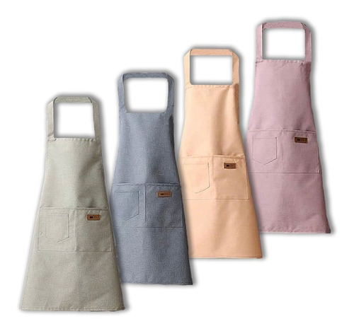 Delantal Cocina Gastronomía Tela Unisex Parrillero Asador