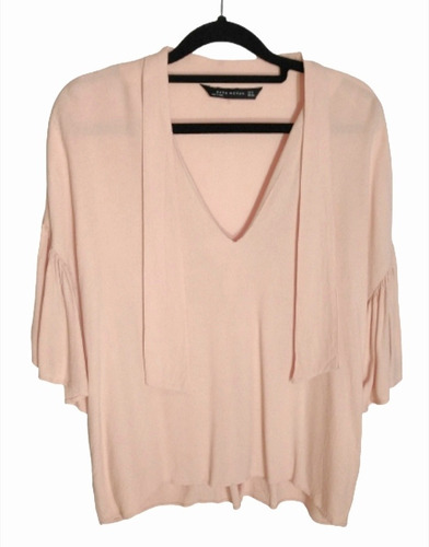 Blusa Zara Manga 3/4 Talle S Sueltita 