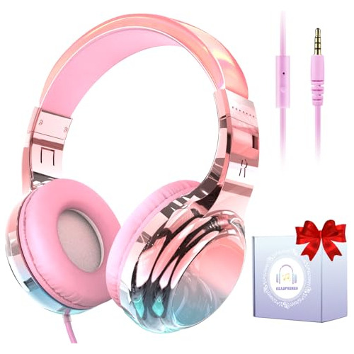 Audifonos Para Cualquier Tablet/smartphone Gradient Rosa