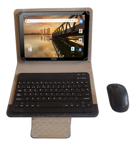 Imagen 1 de 6 de Combo Tablet 10.1 2gb + 32gb + Funda Teclado Bt + Mouse Hdc