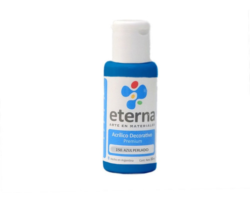 Eterna Acrilico Decorativo 50ml Azul Perlado