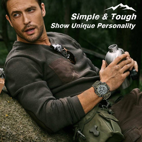 Reloj Para Hombre Deportivo Digital Multifunción Impermeable