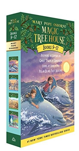 Magic Tree House Boxed Set, Books 9-12: Dolphins At Daybrea, De Mary Pope Osborne. Editorial Random House Books For Young Readers, Tapa Blanda En Inglés, 0000