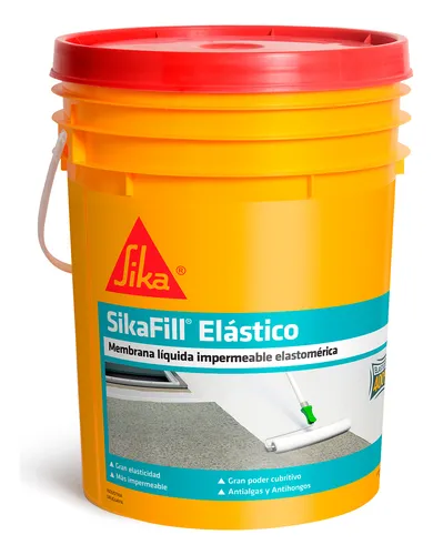 Membrana Liquida Sika Sikafill Elástico 20kg Blanco Blanco Satinado
