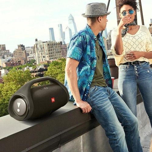 Parlante JBL Boombox 2 portátil con bluetooth waterproof black 100V/240V