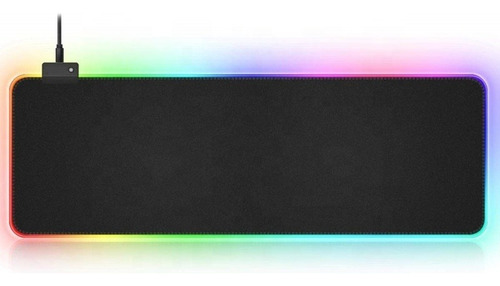 Mouse Pad Gamer Led Rgb Retroiluminado Usb 300x250x3mm Noga