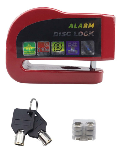 Cerradura De Freno De Disco Con Alarma Para Motocicleta,