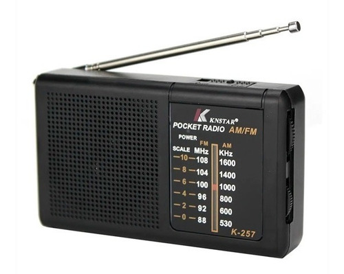 Radio Am/fm Portátil A Baterias, Y Salida Auriculares 3.5mm
