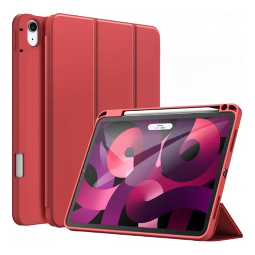Capa Case Para iPad 11ª Geração A16 2025 A3354 A3355 A3356 Cor Vermelho