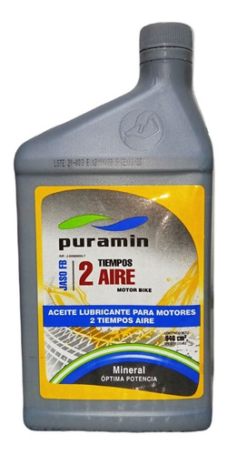 Aceite Puramin Para Motores 2 Tiempos Aire Mineral 