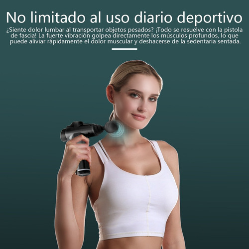 Imagen 6 de 9 de Pistola Masajeadora De Músculos, Con Táctil De Pantalla Lcd