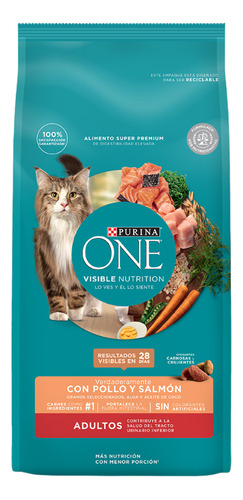 Alimento Purina® One® Gato Adulto Pollo Y Salmón 6kg