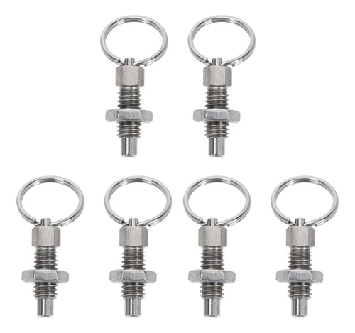 6 Unids Pasador Resorte Embolo Clip Metal Accesorio Mecanico