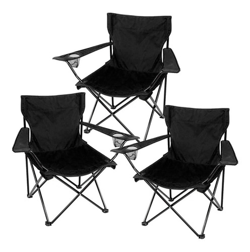 Set 3 Sillas Plegables Playa Alberca Camping Jardin Hogar