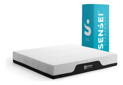 Colchón Black ( Individual ) De Memory Foam En Caja