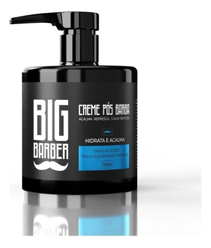 Kit Creme Pós Barba Hidratante 350g E Pente Duplo Big Barber