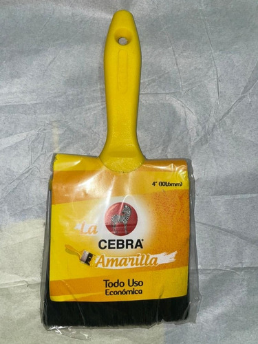 Brocha Cebra 4  Amarilla 100% Original.