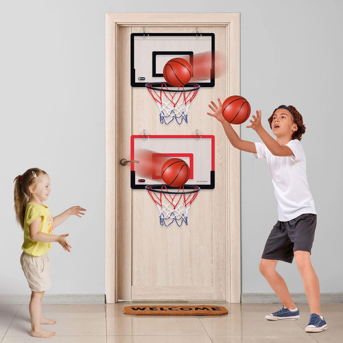 Mini Canasta De Baloncesto Sosation, 2 Unidades Con 4 Pelota