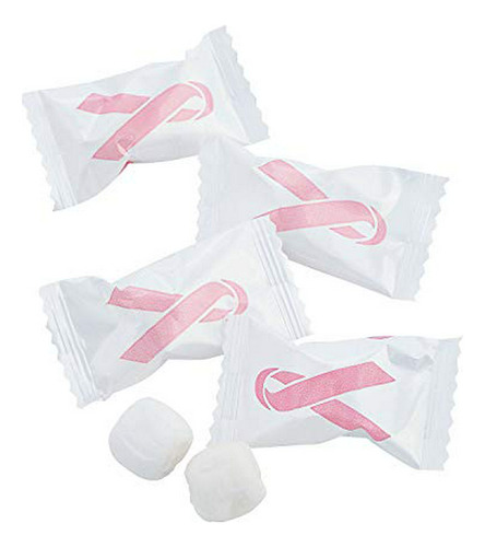 Mentas Fun Express Pink Ribbon Awareness Buttermint Candy - 
