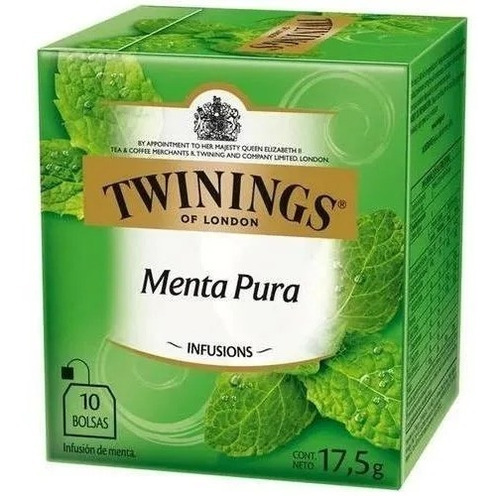 Twinings Te De Menta Caja X 10 Saquitos De 20 Gr. 